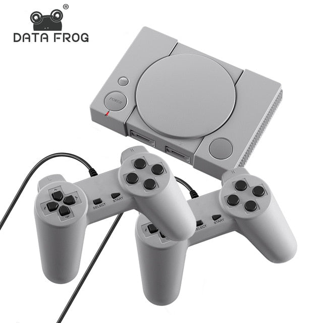 DATA FROG Mini 620 Retro Video Games Console Double Players 8 Bit Support AV Out Family TV Retro Games Controller