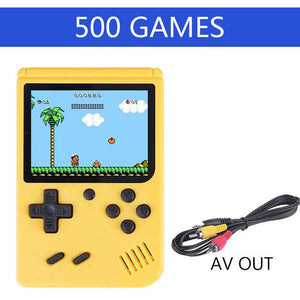 Coolbaby 500 Games Retro Mini Video Handheld Game Console Portable Children Kid Nostalgic Pocket Family Gaming Player AV TV Out