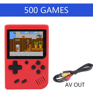 Coolbaby 500 Games Retro Mini Video Handheld Game Console Portable Children Kid Nostalgic Pocket Family Gaming Player AV TV Out