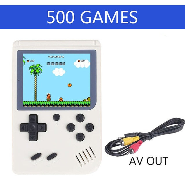 Coolbaby 500 Games Retro Mini Video Handheld Game Console Portable Children Kid Nostalgic Pocket Family Gaming Player AV TV Out