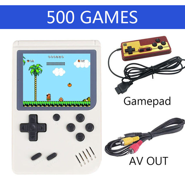 Coolbaby 500 Games Retro Mini Video Handheld Game Console Portable Children Kid Nostalgic Pocket Family Gaming Player AV TV Out