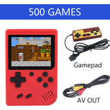 Coolbaby 500 Games Retro Mini Video Handheld Game Console Portable Children Kid Nostalgic Pocket Family Gaming Player AV TV Out