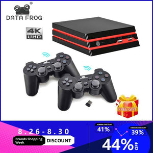 DATA FROG Game Console With 2.4G Wireless Controller HDMI Video Game Console 600 Classic Games For GBA Family TV Retro Game