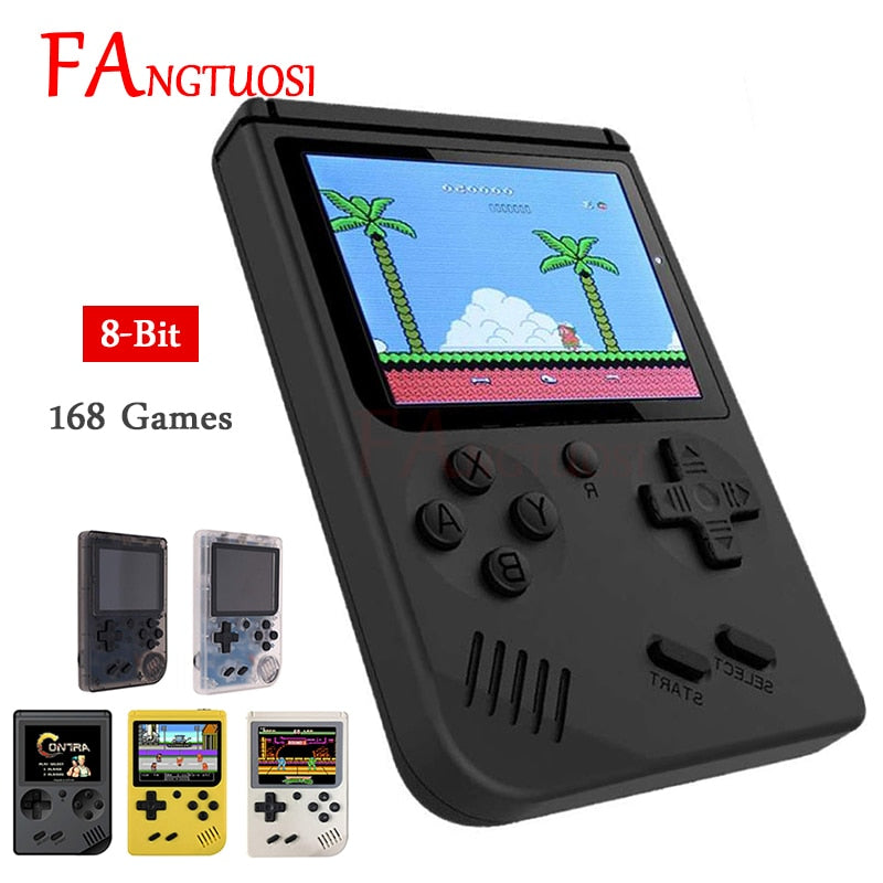 FANGTUOSI Video Game Console 8 Bit Retro Mini Pocket Handheld Game Player Built-in 168 Classic Games for Child Nostalgic Player